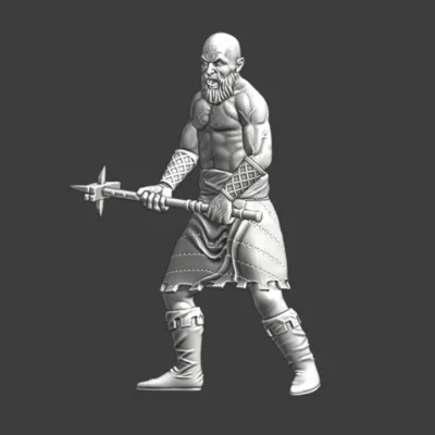Medieval Nordic Berserker - with warhammer - NCM