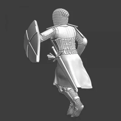 Medieval Teutonic knight running - NCM