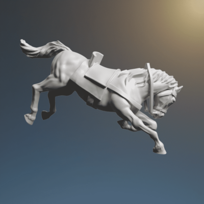 Medieval falling horse casualty