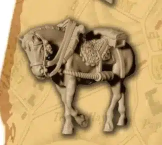 french napoleonic ammunition caisson horse 1