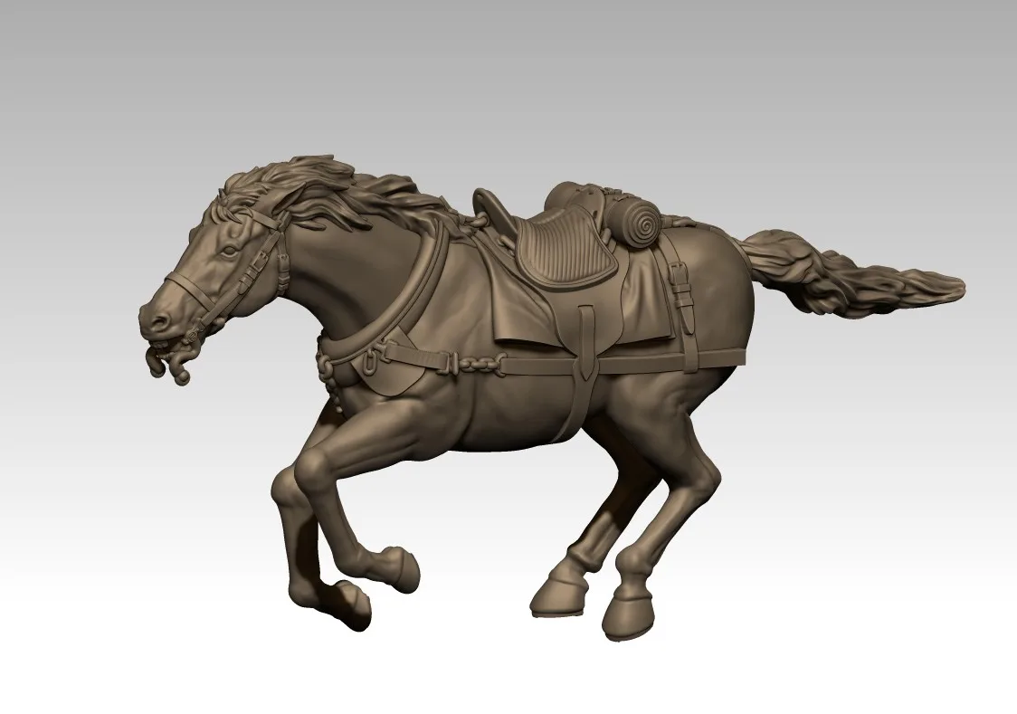 Artillery horse team, front left