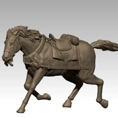 Artillery horse team, middle left