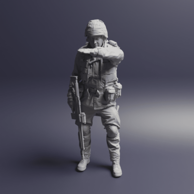 Swedish Modern Soldier in M90 Uniform - measure height