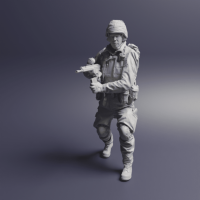 Swedish Modern Soldier in M90 Uniform - reloading