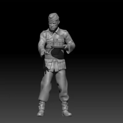 German soldier takes food AS