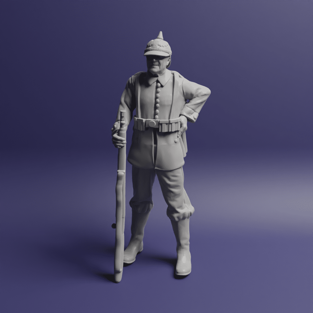 WW1 German Army Soldier standing rest