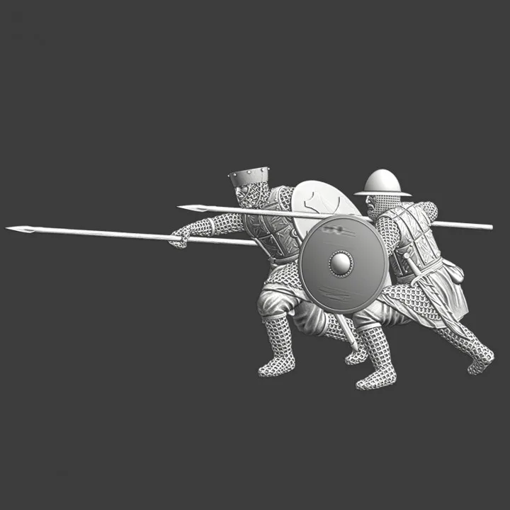 Medieval infantry spearmen - NCM
