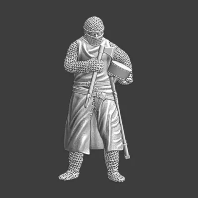 Medieval crusader knight - showing respect - NCM