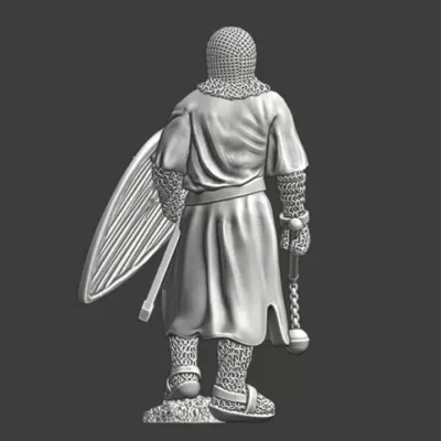 Medieval Lazarus brother knight with flail - NCM