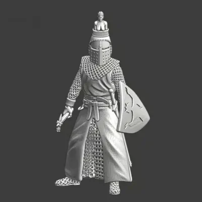 Knight with crested helmet - female symbol - NCM