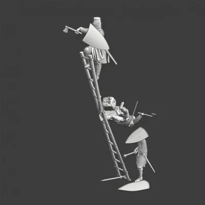 Medieval Siegeladder - destroyed - NCM