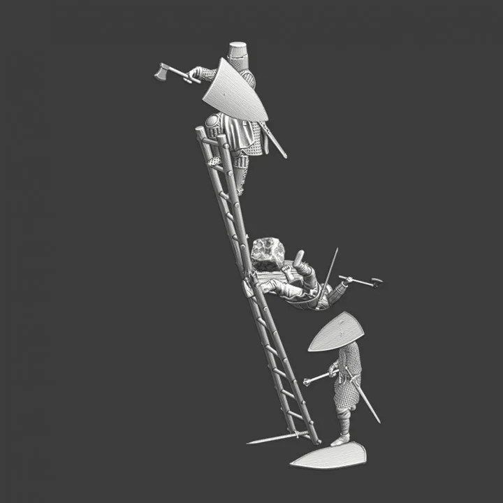 Medieval Siegeladder - destroyed - NCM