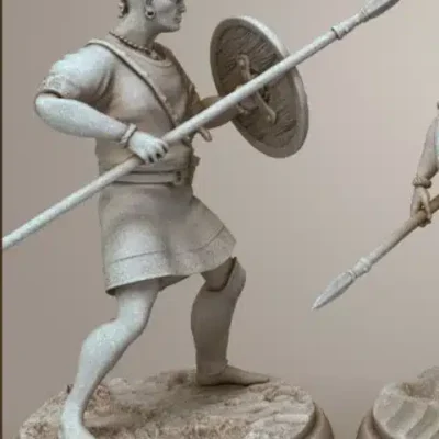 Adyrmachidae Warrior attacking with spear