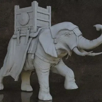 Carthage Attacking war elephant