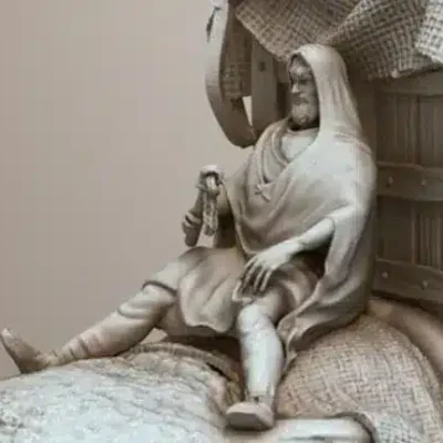 Carthage rider with cloak and rope clout