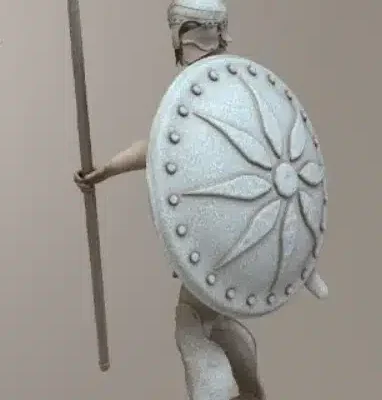 Carthaginian Warrior defending with spear