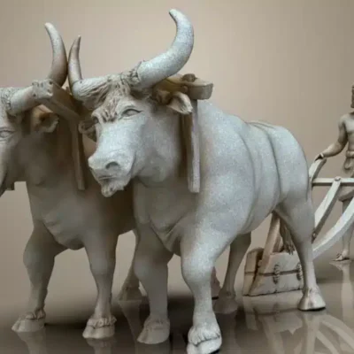Mesopotamian Plough and Oxen