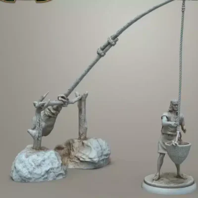 Mesopotamian water crane and operator