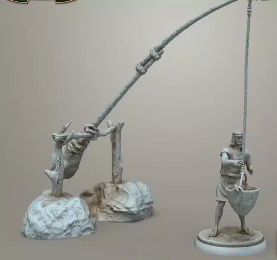 Mesopotamian water crane and operator