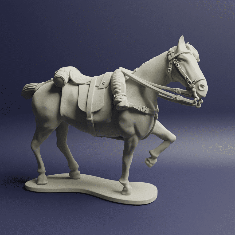 Napoleonic British Heavy Cavalry Horses Docked Tails Horse A 1