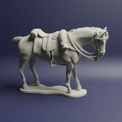 Napoleonic British Heavy Cavalry Horses Docked Tails Horse A 11