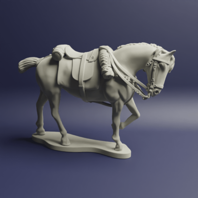 Napoleonic British Heavy Cavalry Horses Docked Tails Horse A 3