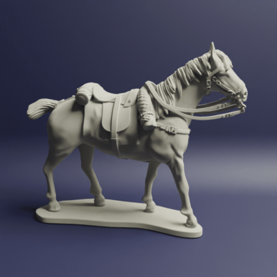 Napoleonic British Heavy Cavalry Horses Docked Tails Horse A 4