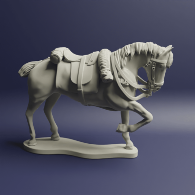 Napoleonic British Heavy Cavalry Horses Docked Tails Horse A 5