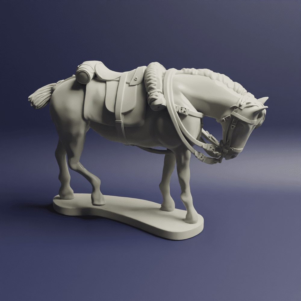 Napoleonic British Heavy Cavalry Horses Docked Tails Horse A 6