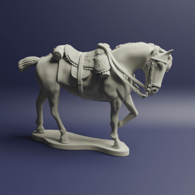 Napoleonic British Heavy Cavalry Horses Docked Tails Horse B 3