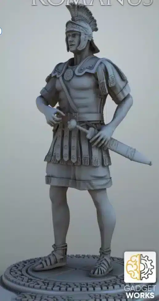 Roman Praetorian Guard drawing sword