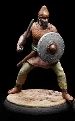 Sasanian Swordsman in Aggressive pose