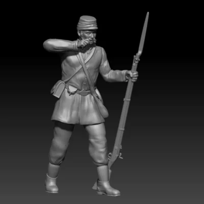 Tearing cartridge, long jacket mutton chop sideburns