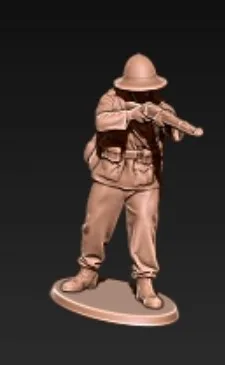 WWII German Deutsches Afrikakorps DAK in Pith Helmet v1