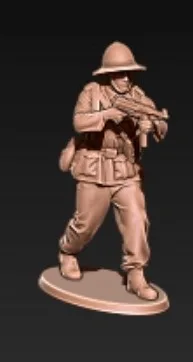 WWII German Deutsches Afrikakorps DAK in Pith Helmet v2