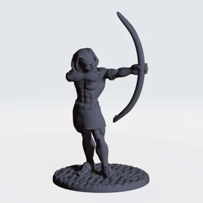 ancient egypt archer pose 1 based