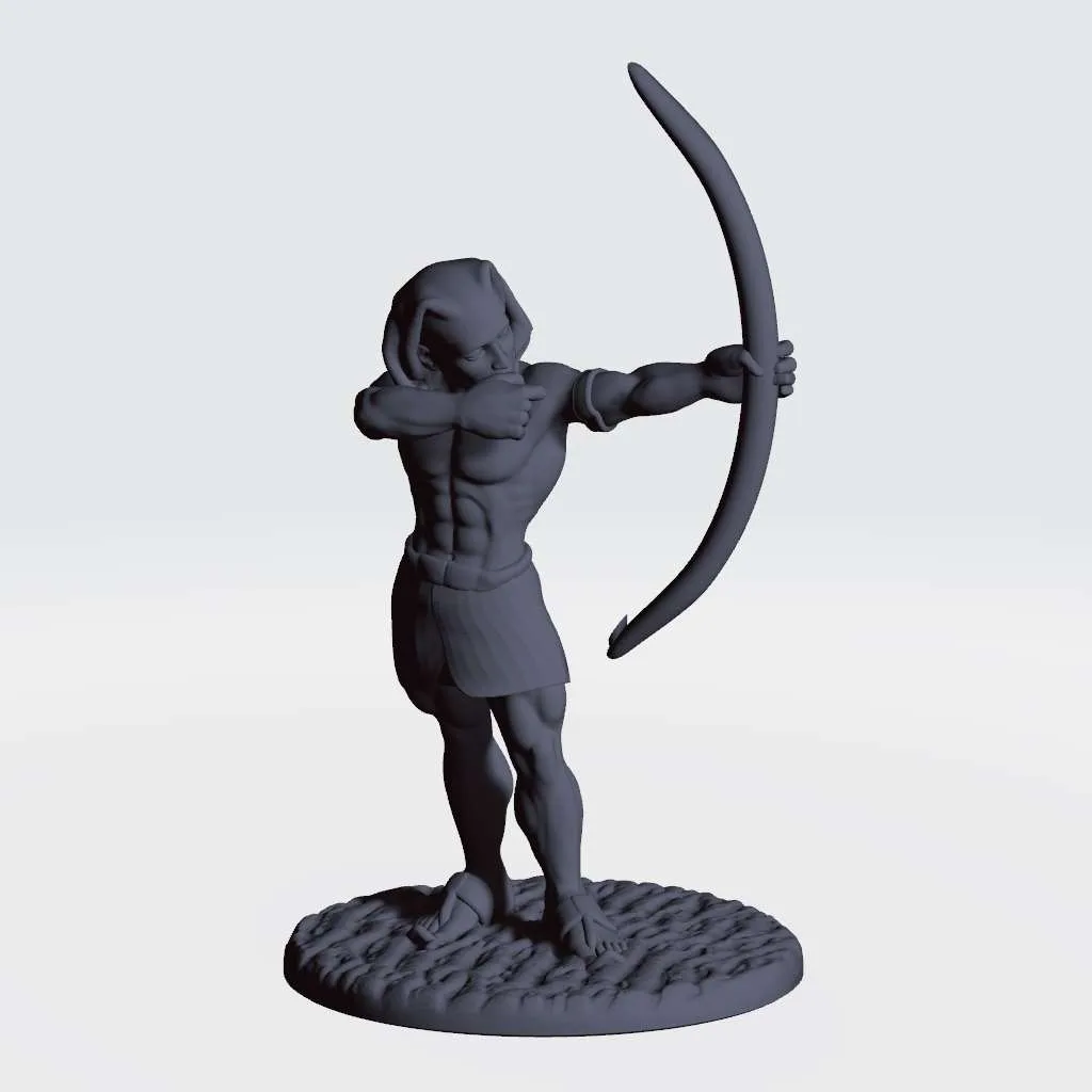 ancient egypt archer pose 1 based