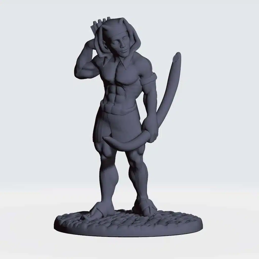 ancient egypt archer pose 2 based with faretra