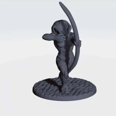 ancient egypt archer pose 4 based