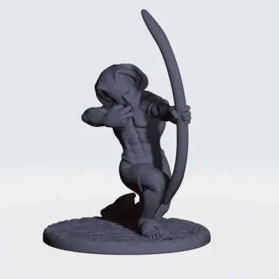 ancient egypt archer pose 5 based