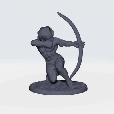 ancient egypt archer pose 7 based
