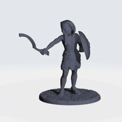 ancient egypt warrior with shield based pose 1