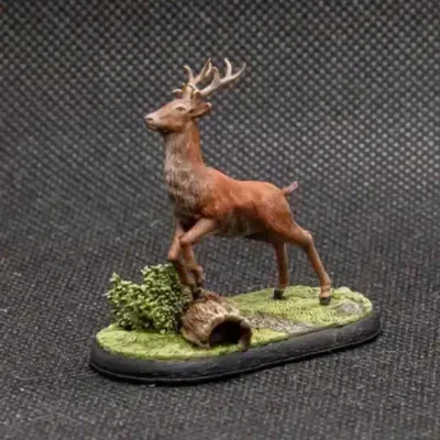 stag leaping