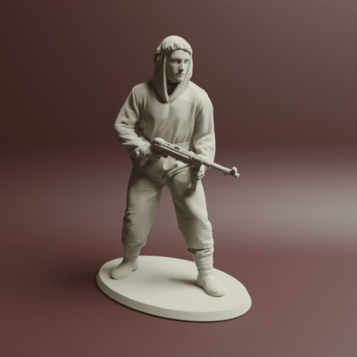 ww2 soviet recon team figure with mp 40 v1