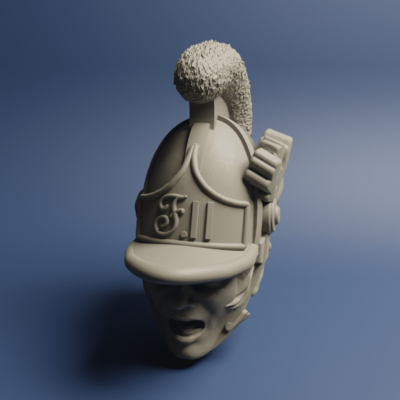 Austrian Cavalry Chevaulegers head 01