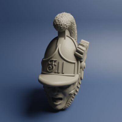 Austrian Cavalry Chevaulegers head OFF 01