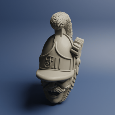 Austrian Cavalry Chevaulegers head OFF 04