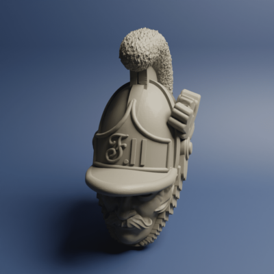 Austrian Cavalry Chevaulegers head OFF 06