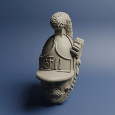 Austrian Cavalry Chevaulegers head OFF 08