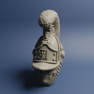 Austrian Cavalry Cuirassier head 03